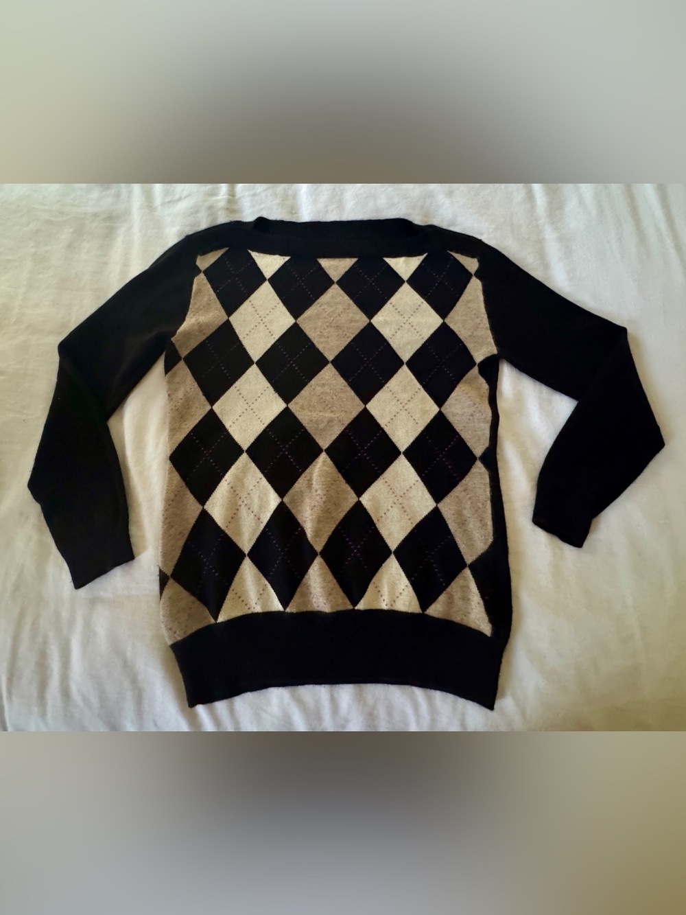 cashmere argyle sweater